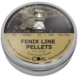 Свинцовые пули Coal Fenix, 5,5 мм , 1,1г, 250шт/уп (FX550)