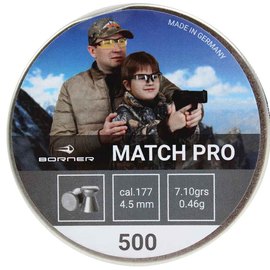 Свинцовые пули Borner "Match PRO", для винт., 4,5 (500 шт.) 0,45 г