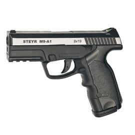 Пневматический пистолет ASG Steyr M9-A1 4,5 мм вставка никель