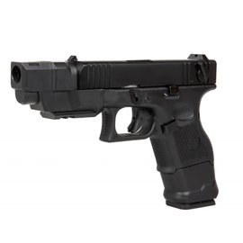 Страйкбольный пистолет D-Boys Glock 26 Advanced Full Auto Green Gas Black (29834), изображение 3