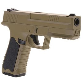 Страйкбольний пістолет Cyma ERGO-FA Plastic CM.127 AEP Tan (10454), зображення 3