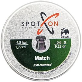 Свинцовые пули Spoton Match 250 шт, 4,5 мм, 0,6 г