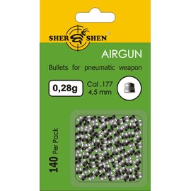 Свинцовые пульки Shershen 0,28г 140 шт