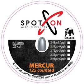 Свинцовые пули Spoton Mercur 125 шт, 6,35 мм, 2,98 г