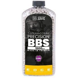 Страйкбольні кульки Specna Arms Edge Ultra 0.20 гр 5600 шт/уп White (33263), Вага, г : 0.20 г, Кількість в упаковці, шт. : 5600 шт.