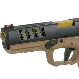 Страйкбольный пистолет APS SHARK Full Auto Green Gas Dark Earth (19065), изображение 6