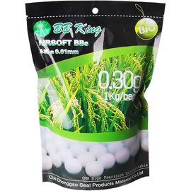 Страйкбольні кульки BB King Biogradable 6 мм 0.30 г 1кг/уп (1401.00.10)