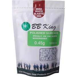 Страйкбольні кульки BB King Biogradable 6 мм 0.45 г 1000 шт/уп (1401.00.11)