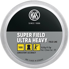 Свинцовые пули RWS Super Field Ultra Heavy 4.5 мм, 0.63 г, 500 шт/уп (2421120)