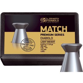 Свинцовые пули JSB Match Premium light 4.51 мм, 0.5 г 200 шт (1006-200)