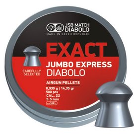 Свинцовые пули JSB Diabolo Exact Jumbo Express 5.52 мм, 0.93 г 250 шт (546277-250), Количество в упаковке: 250 шт.