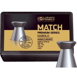Свинцовые пули JSB Match Premium middle 4.52 мм, 0.52 г 200 шт (1020-200)