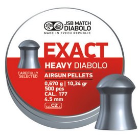 Свинцовые пули JSB Diabolo Exact Heavy 4.52 мм, 0.67 г 500 шт (546267-500), Количество в упаковке: 500 шт.