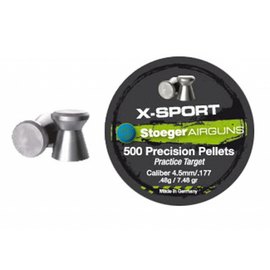 Свинцовые пули Stoeger X-Sport Flat 4.5мм 0.48g (500шт.) 98814500014