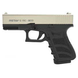 Стартовий пістолет Retay G 19C, 9мм сатин 7-зарядний (X614209S), Колір: Satin