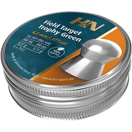 Безсвинцеві кулі H&N FT Trophy Green 300 шт/уп, 0,36 г, 4,5 мм (92664500013)