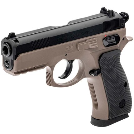 Страйкбольный пистолет ASG CZ 75D Compact FDE кал. 6 мм (18603), изображение 2