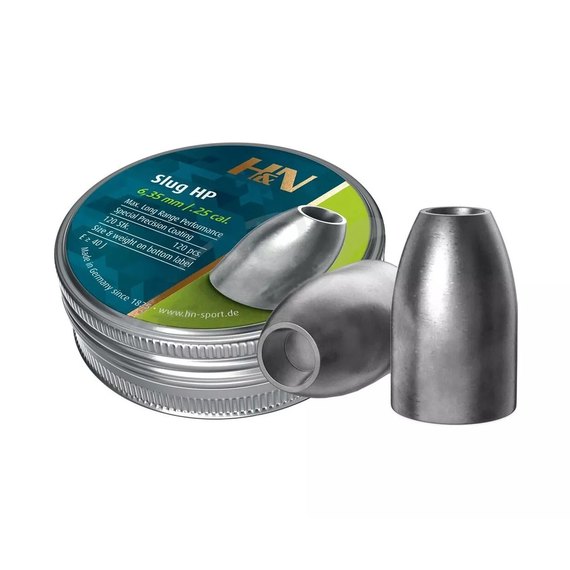 Свинцовые пули H&N Slug HP, 6,35 мм 2.2 g/34 gr, 120шт/уп (96363403401)