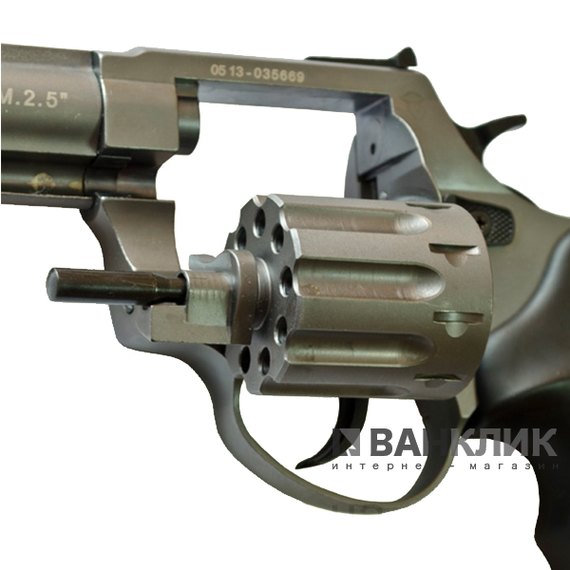 Револьвер под патрон Флобера Stalker 2.5 Titanium (черный пластик)-2