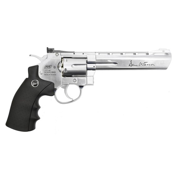 Револьвер пневматический ASG Dan Wesson 6'' Silver 4,5 мм, изображение 2