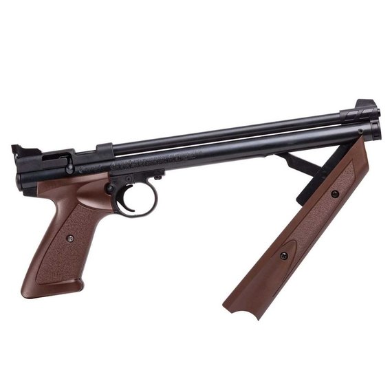 Пневматичний пістолет Crosman "American Classic", коричневий, PЗ1377BR, зображення 5