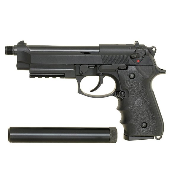 Страйкбольный пистолет KJW Beretta M92F/M9 Metal Green Gas (257), изображение 2