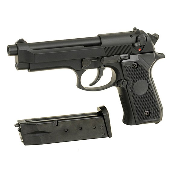 Страйкбольный пистолет STTI Beretta M92F/M9 Plastic Green Gas (275), изображение 2