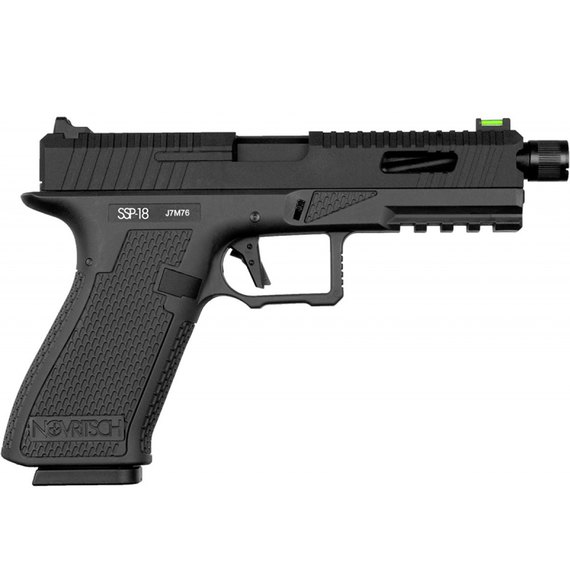 Страйкбольный пистолет Novritsch SSP18 Black CO2 (23194), изображение 2