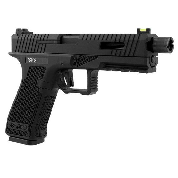 Страйкбольный пистолет Novritsch SSP18 Black Green Gas (23197), изображение 4