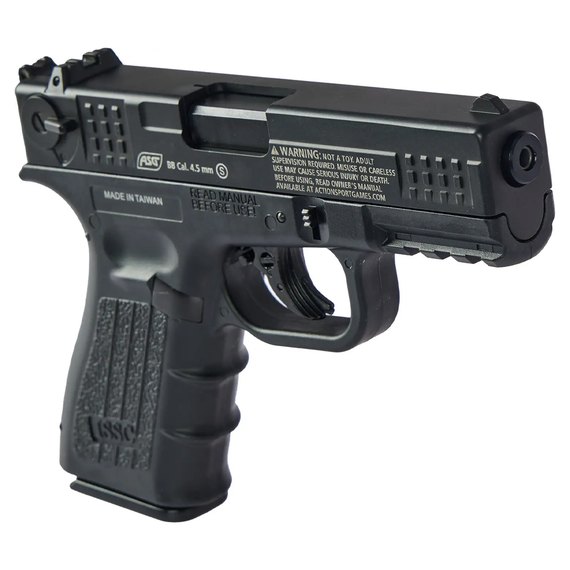Пневматический пистолет ASG ISSC M22 4,5 мм кал. 4.5 мм Non Blowback Black (19802), Система Blowback: Да, изображение 4