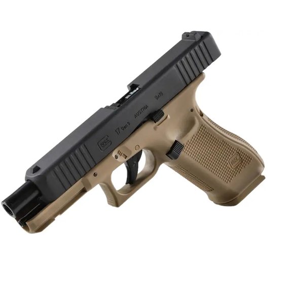 Пневматичний пістолет Umarex Glock 17 Gen5 кал 4,5 мм BB Сoyote (5.8470), Колір: Сoyote, зображення 6