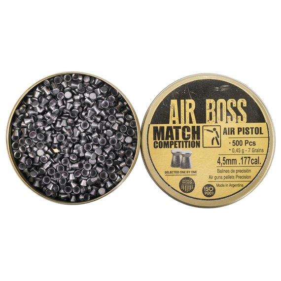 Свинцовые пули APOLO AIR BOSS " Match Pistol" cal.4.5 (500 шт) 0,45 г, изображение 2