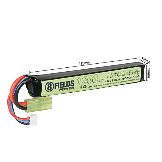 Аккумулятор 8Fields LiPo 7.4V 1200mAh 25/40C (27697)