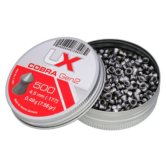 Свинцовые пули Umarex Cobra Gen2 4.5 мм, 0.49 г, 500 шт/уп (4.1927), изображение 3