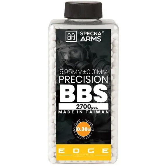 Страйкбольные шарики Specna Arms Edge Ultra 0.30 гр 2700 шт/уп White (33261), Вес, г : 0.30 г, Количество в упаковке, шт.: 2700 шт.
