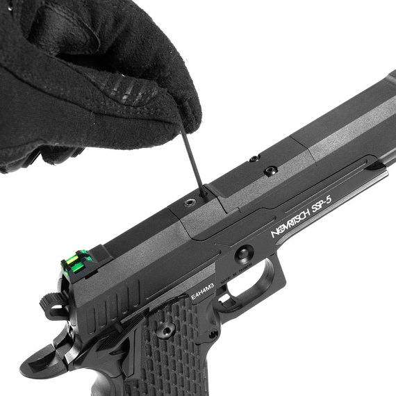 Страйкбольный пистолет Novritsch SSP5 Black Green Gas 6" (26739), изображение 13