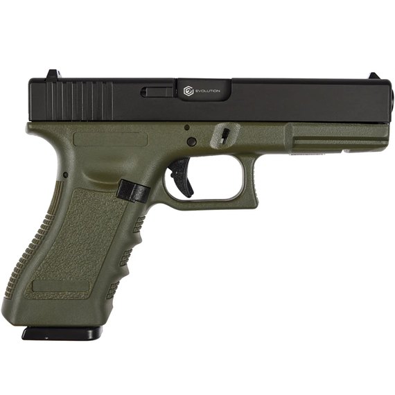Страйкбольный пистолет Evolution E017 Gas 6 мм OD Green (EP0217-G), изображение 2