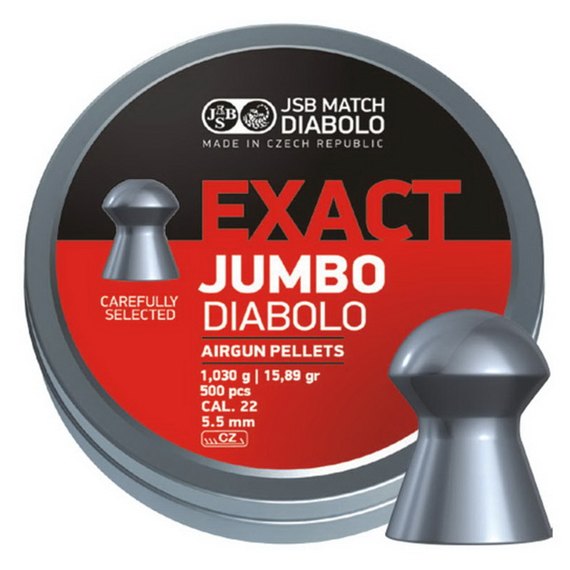 Свинцовые пули JSB Diabolo Exact Jumbo 5.52 мм, 1.03 г 250 шт (546247-250), Количество в упаковке: 250 шт.