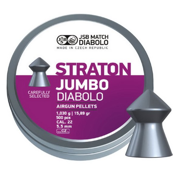 Свинцовые пули JSB Diabolo Straton Jumbo 5.50 мм, 1.03 г 500 шт (546238-500), Количество в упаковке: 500 шт.