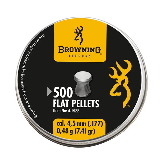Свинцовые пули Umarex Browning Flat Pellets 0,48гр. кал.177, 500шт. (4.1922)